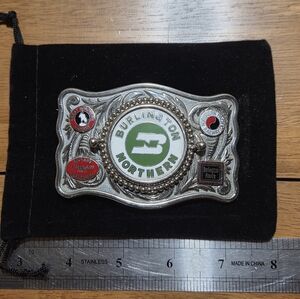 Vintage Burlington Northern Railroad Belt Buckle – Great Northern & Northern Pac